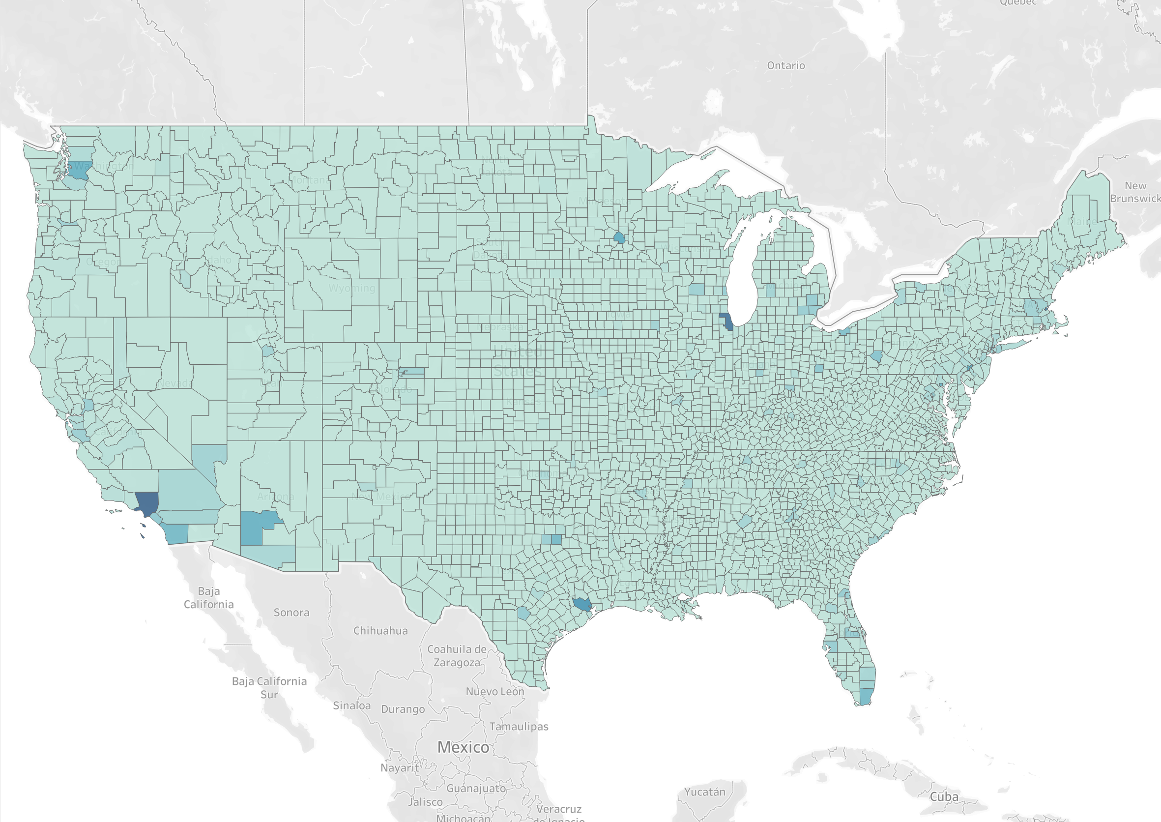 Preview of CCI Specialty Atlas county-level map of the United States